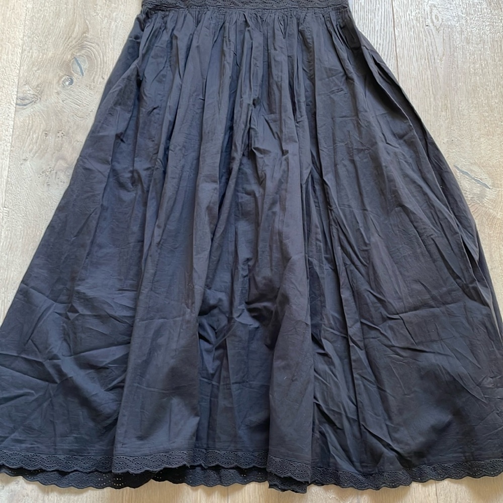 NWT The Great. Black cotton cachet dress. Size 1. - Picture 8 of 10